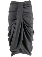 Isabel Marant Datisca Draped Skirt - Grey