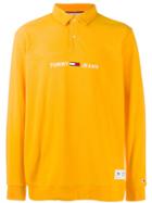 Tommy Jeans Long Sleeved Rugby Shirt - Orange