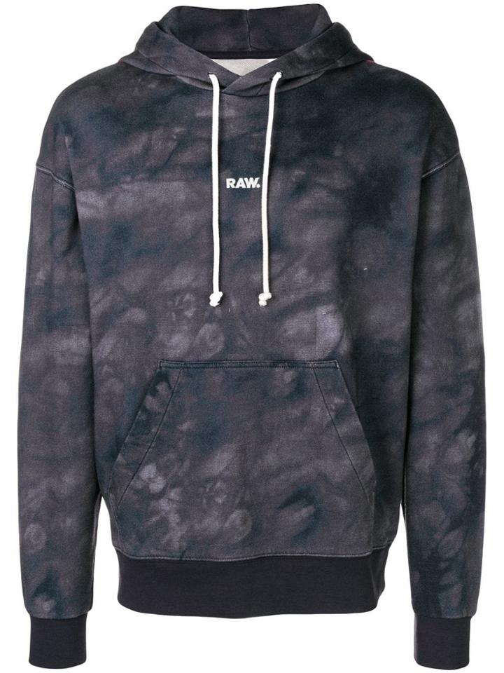 G-star Raw Research Tie Dye Hoodie - Black