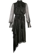 Petar Petrov Asymmetric Two Tone Dress - Black
