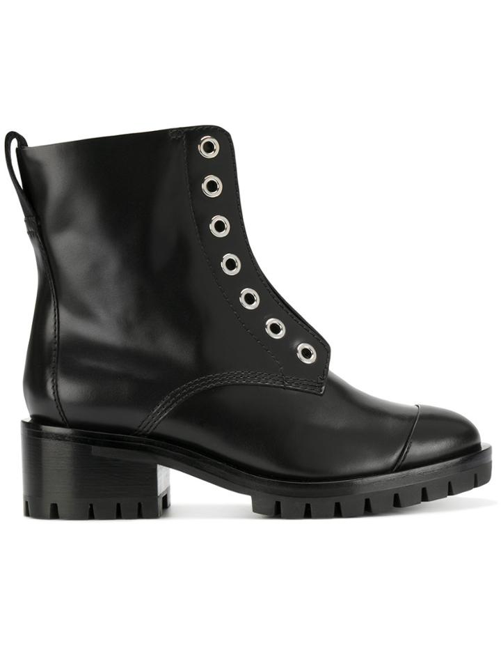 3.1 Phillip Lim Hayett Zipper Boots - Black