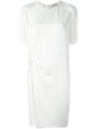 Lanvin Draped Dress, Women's, Size: 42, White, Acetate/viscose