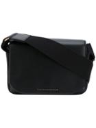 Victoria Beckham - Logo Plaque Satchel Bag - Women - Calf Leather/viscose - One Size, Black, Calf Leather/viscose