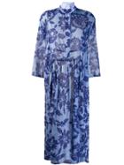 Jejia Kate Floral Shirt Dress - Blue