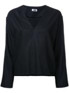 H Beauty & Youth V Neck Jumper, Women's, Black, Polyurethane/wool