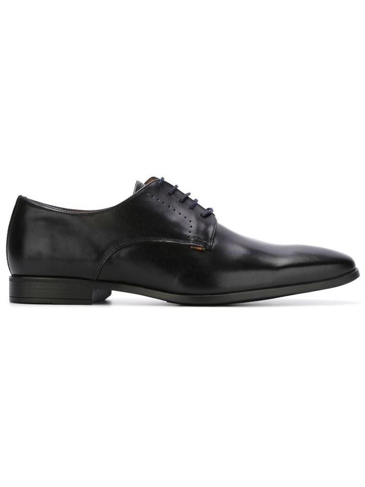 Paul Smith Classic Derby Shoes, Men's, Size: 10, Black, Calf Leather/leather