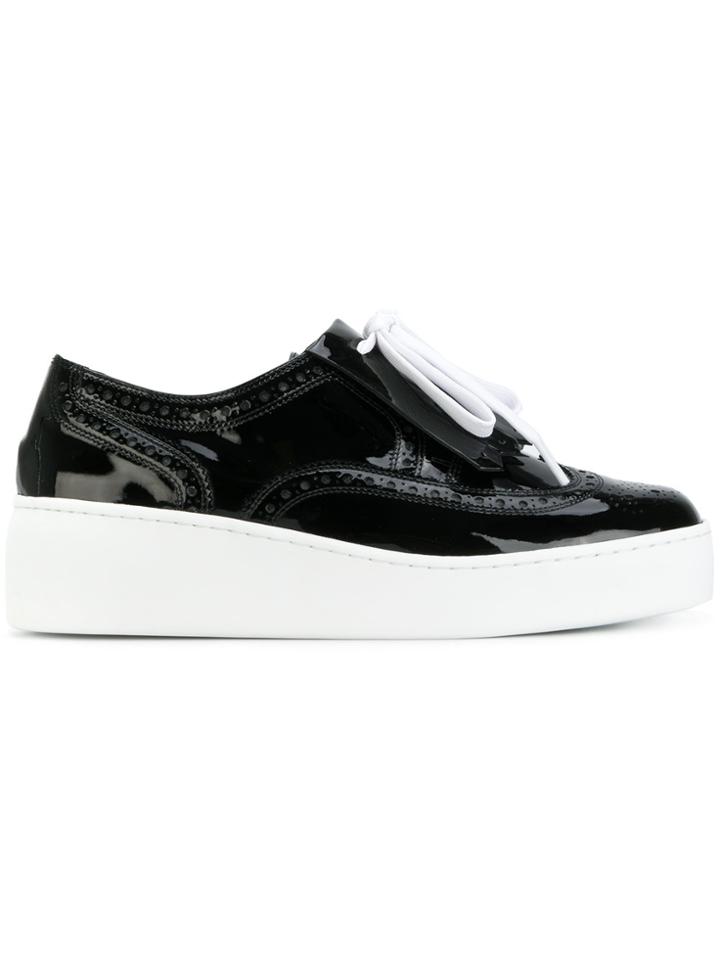 Robert Clergerie Fringed Brogue Shoes - Black