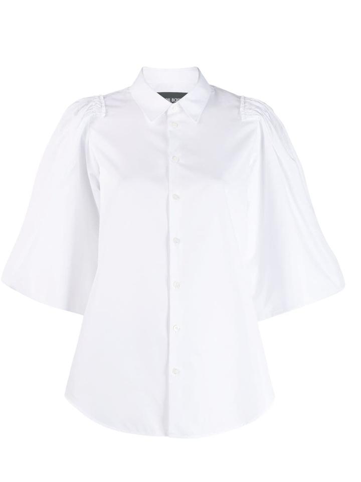 Neil Barrett Ruffle Sleeve Blouse - White