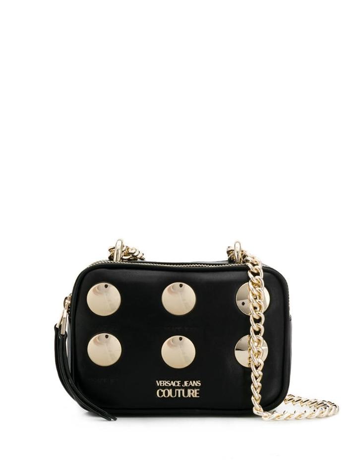 Versace Jeans Couture Logo Plaque Crossbody Bag - Black