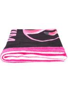 Moschino Flamingo Logo Beach Towel - Pink & Purple