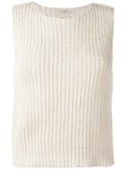 Bellerose - Abys Knitted Tank - Women - Cotton/acrylic - 2, Nude/neutrals, Cotton/acrylic