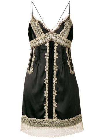Ermanno Scervino Lingerie-like Mini Dress - Black