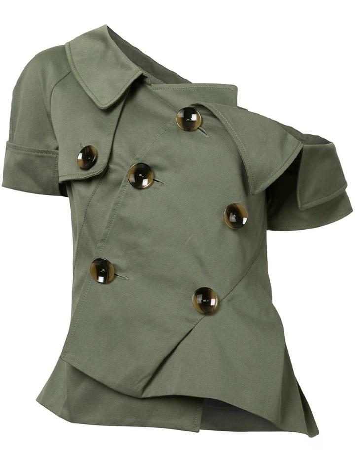 Monse Asymmetric Pointy Dress - Green