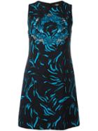 Versus Floral Print Sleeveless Dress, Women's, Size: 44, Black, Polyester/spandex/elastane/polyamide/viscose