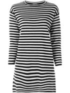 's Max Mara Striped Knit Dress - White