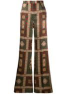 Etro Geometric Print Flared Trousers