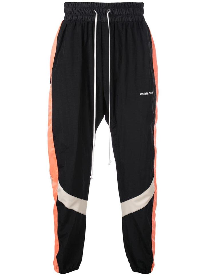 Daniel Patrick Drop-crotch Track Trousers - Black