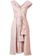 Sies Marjan Long Flared Dress - Brown