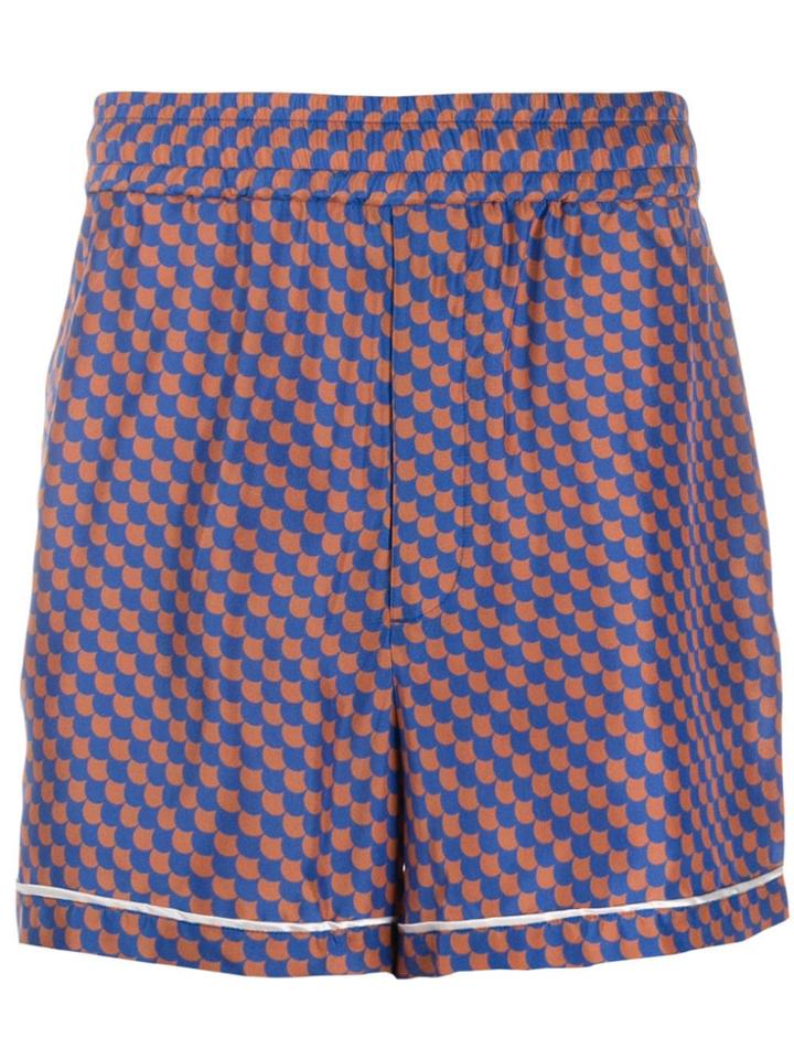 You As Printed Bermuda Shorts - Blue