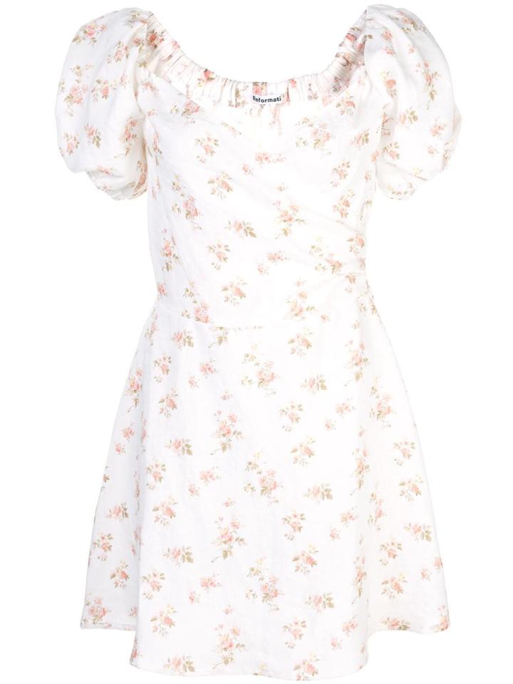 Reformation Bowie Mini Dress - Neutrals