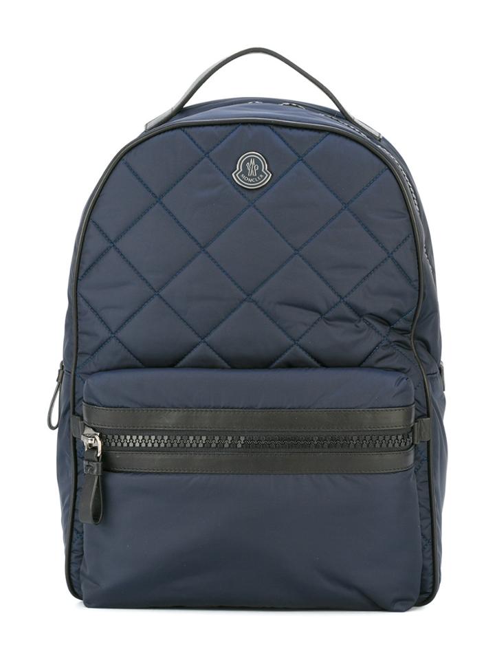 Moncler Kids Quilted Backpack - Blue