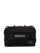 Neighborhood X Porter Logo Washbag - Black