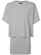 Byungmun Seo Layered T-shirt, Men's, Size: Small, Grey, Cotton