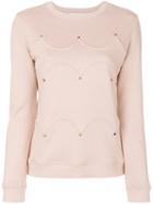 Valentino - Rockstud Sweatshirt - Women - Cotton/polyamide - Xs, Pink/purple, Cotton/polyamide