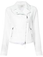 Emanuel Ungaro Fitted Biker Jacket - White