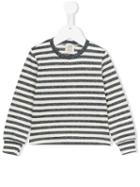 Caffe' D'orzo - Striped Sweatshirt - Kids - Silk/cotton/polyamide/spandex/elastane - 12 Yrs, Girl's, White