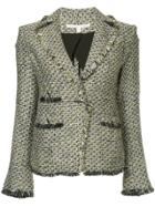 Veronica Beard Fringed Tweed Jacket - Multicolour