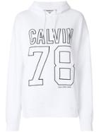 Calvin Klein Jeans Logo Hoodie - White