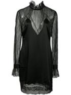 Jonathan Simkhai Lingerie Sateen Mini Dress - Black