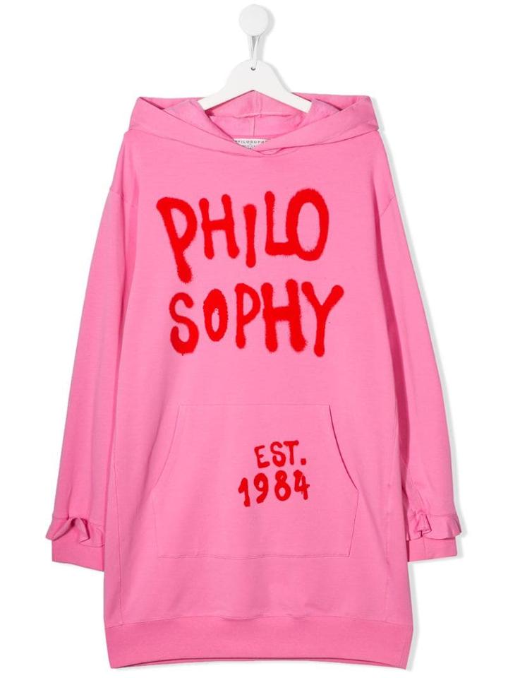 Philosophy Di Lorenzo Serafini Kids Logo Sweater Dress - Pink