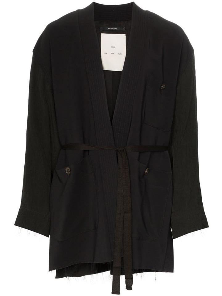 Song For The Mute Kimono Jacket - Black