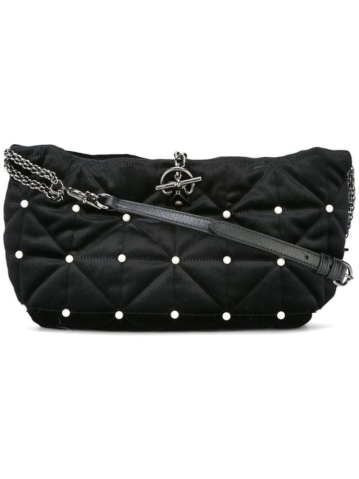 Sonia Rykiel Studded Shoulder Bag, Women's, Black, Polyester