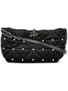 Sonia Rykiel Studded Shoulder Bag, Women's, Black, Polyester