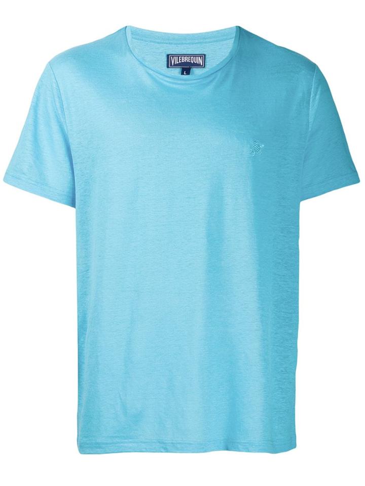 Vilebrequin Embroidered Logo T-shirt - Blue