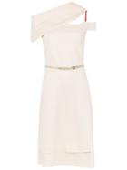 Gloria Coelho Off The Shoulder Dress - Nude & Neutrals