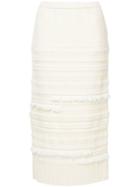 Coohem Tweed Knit Skirt - White