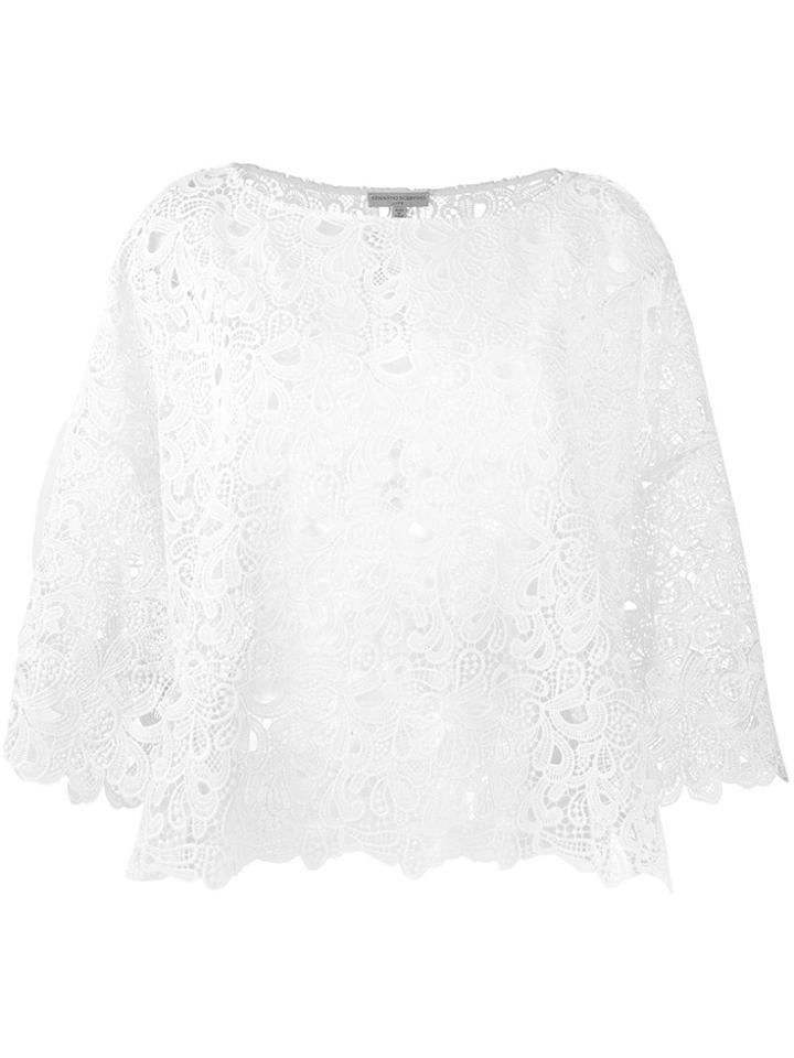 Ermanno Scervino Floral Lace Blouse - White