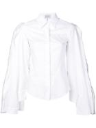 Balossa White Shirt Ruffle-trim Shirt