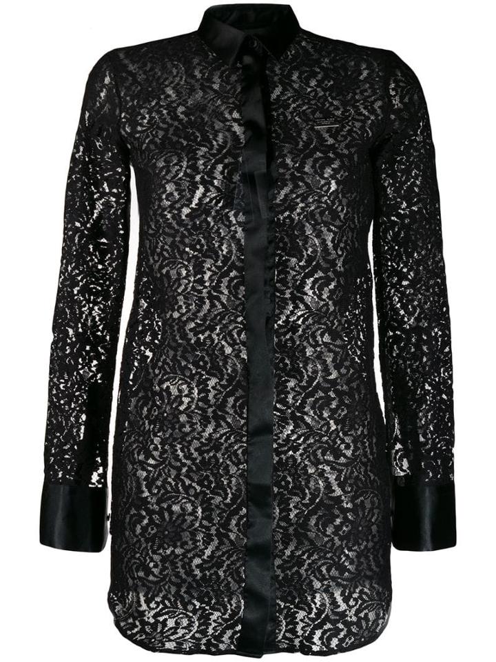 Philipp Plein Lace Shirt - Black