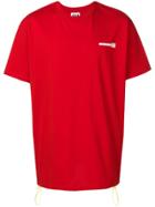Les Hommes Urban Oversized Logo T-shirt - Red