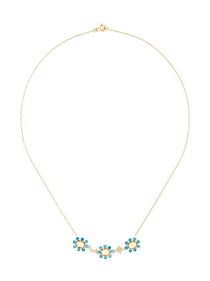 Ileana Makri Night Flower Necklace - Metallic