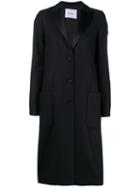 Dondup Classic Single-breasted Coat - Black