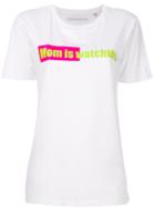 Manokhi Mum Is Watching T-shirt - White