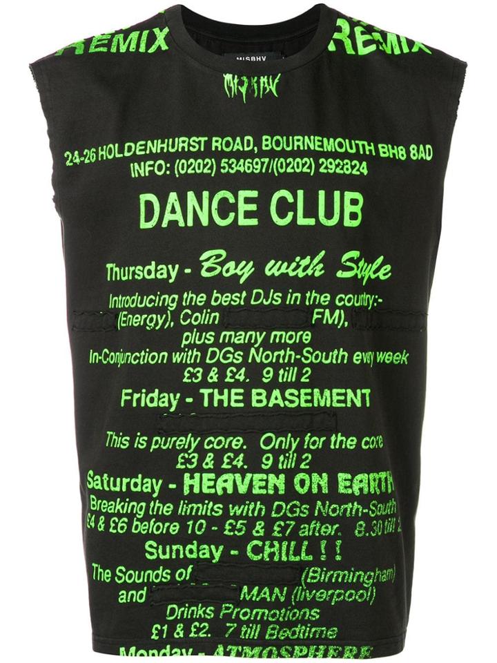 Misbhv Dance Club Tank Top - Black
