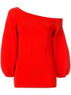 Ginger & Smart Valour Crepe Knit Top - Red