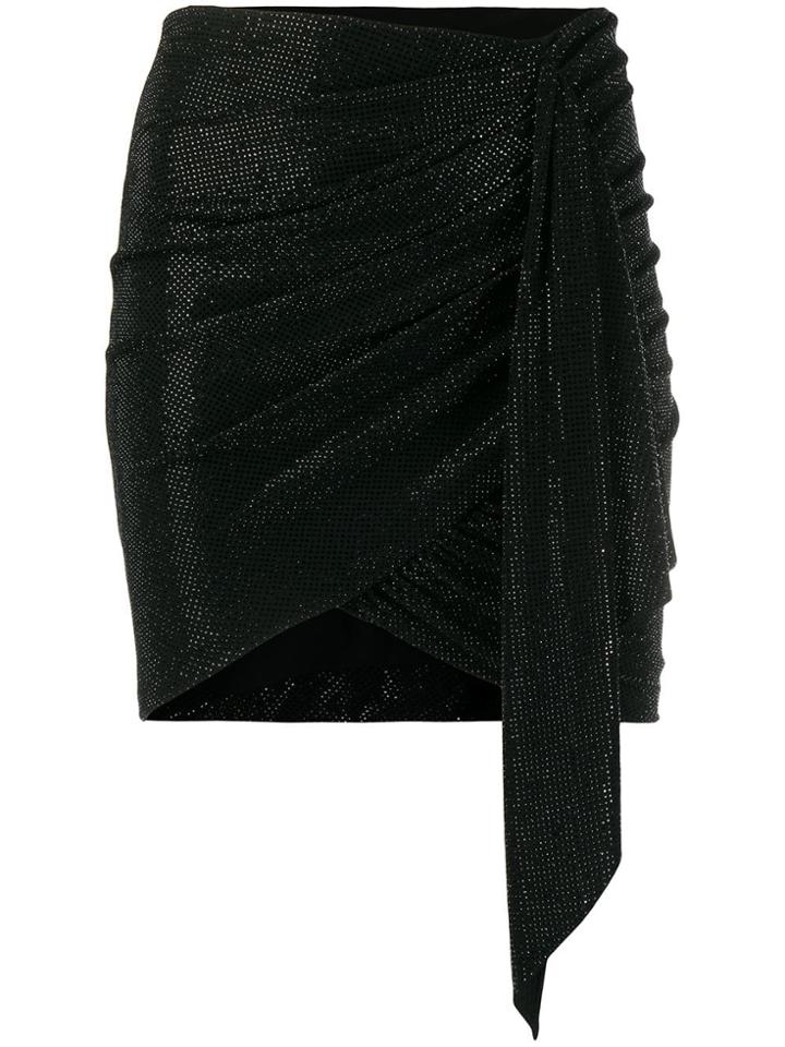 Alexandre Vauthier Crystal-embellished Asymmetric Skirt - Yellow